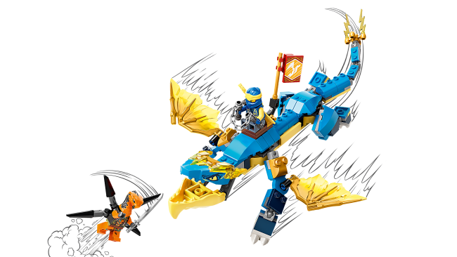 71760 LEGO® NINJAGO® Evoluutio: Jayn ukkoslohikäärme