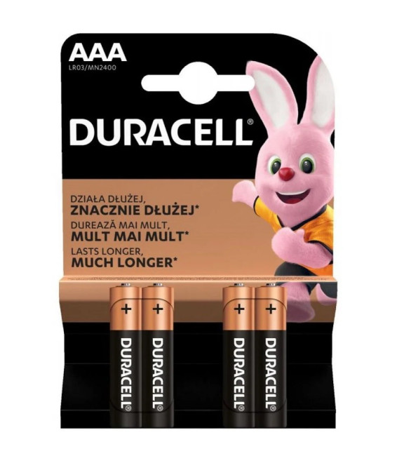 355859 Duracell AAA/LR03 Basic MN2400 patarei 4-pakk