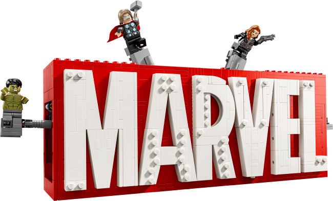 76313 MARVEL logo ja minifiguurid