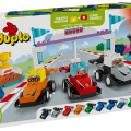 10445 LEGO DUPLO Town F1® meeskonna võidusõiduautod ja sõitjad