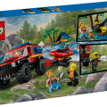 60412 LEGO  City 4x4 Ugunsdzēsēju auto ar glābšanas laivu