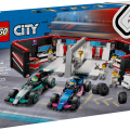 60444 LEGO  City F1® garaaž, Mercedes-AMG ja Alpine autod