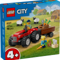 60461 LEGO  City Punane farmitraktor haagise ja lambaga