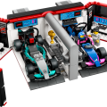 60444 LEGO  City F1® garaaž, Mercedes-AMG ja Alpine autod