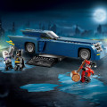 76274 LEGO Super Heroes Betmens ar Betmenauto pret Arli Kīnu un Misteru Salu