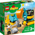 10931 LEGO DUPLO Town Kravas automašīna un kāpurķēžu ekskavators