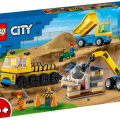 60391 LEGO  City Celtniecības tehnika un celtnis ar graušanas bumbu