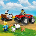 60461 LEGO  City Punane farmitraktor haagise ja lambaga